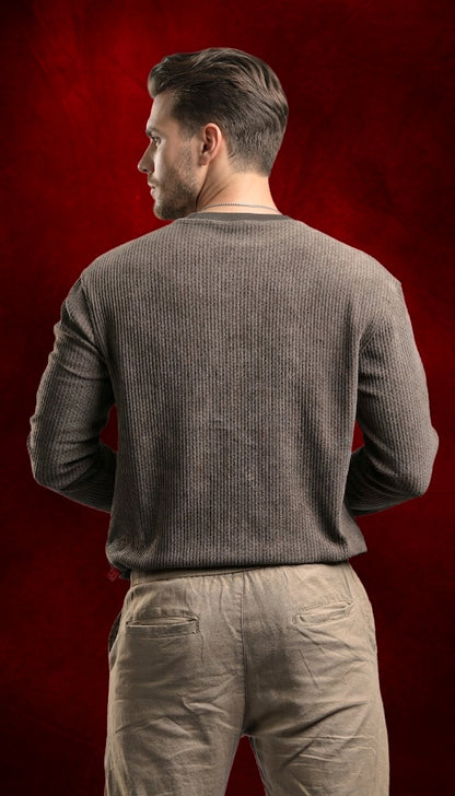 SHADOW FIT SWEAT SHIRT - GREY