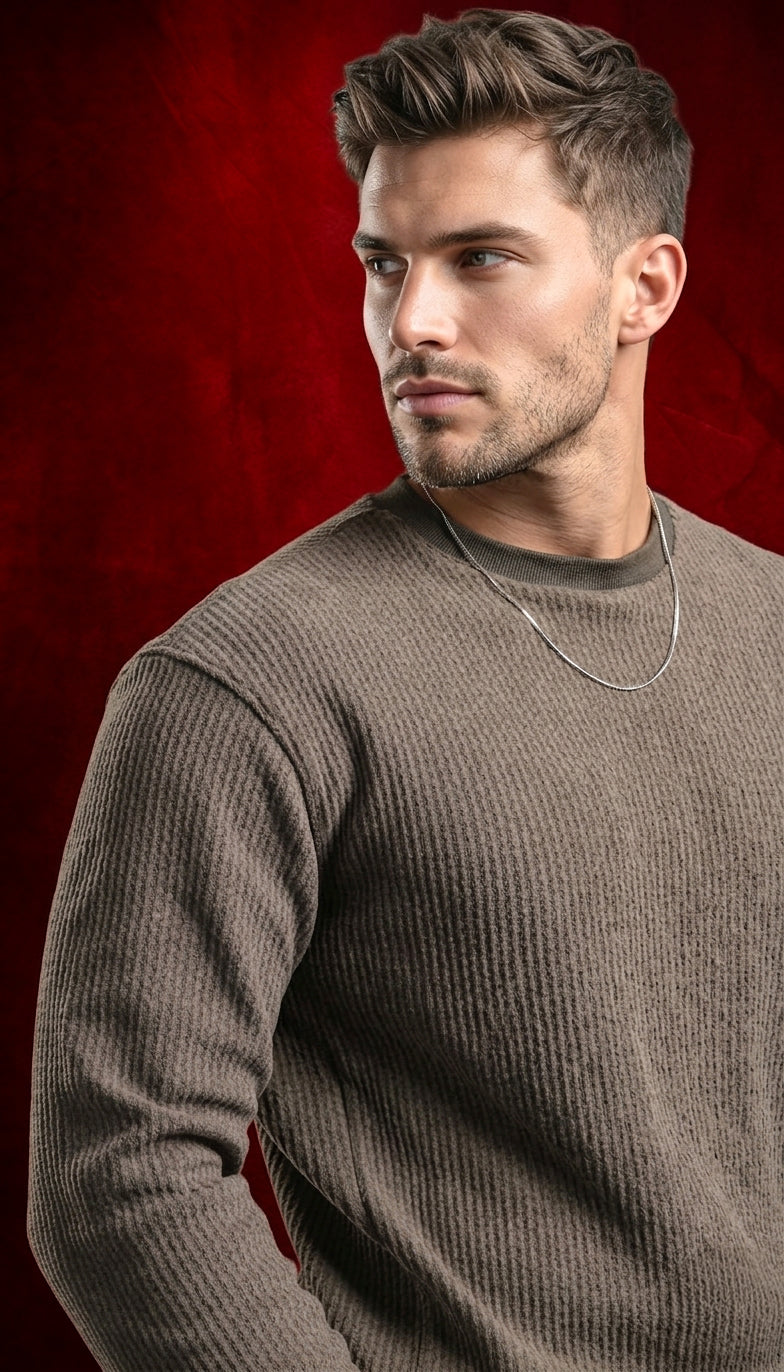SHADOW FIT SWEAT SHIRT - GREY